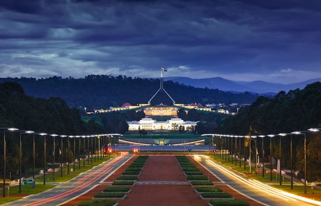 Image of Parliament in Canberra